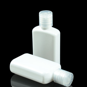 <span class=keywords><strong>Bot</strong></span> de PET plastico reutilizable sanitario de jabón 60ml 2 oz con tapa flip top estuche de silicona higiene envase cosmetico - Product Image 4