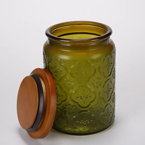 Polished Folk Art New Farmhouse <b>Decor</b> Vietnam Sanding Coating Wooden Candle <b>Lid</b> Natural Wood Color Wide Mouth Mason Jar Solid - Product Image 2