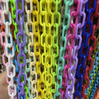 Chaîne en résine acrylique colorée pour bijoux, collier en plastique, fabrication directe, offre spéciale, 2021