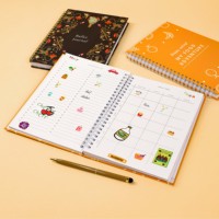 Carnet d'école de journal à couverture rigide pour planificateurs quotidiens d'affaires