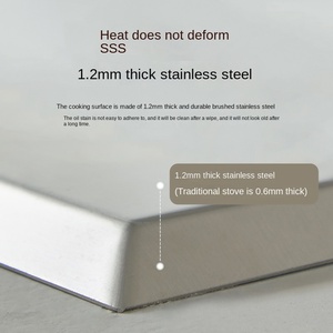 L7 Stainless Steel Three-Eye Natural Gas &amp; Liquefied Gas Embedded Large Panel Household Gas <strong>Stove</strong> - Product Image 5