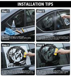 Pegatina para Coche de <span class=keywords><strong>Chucky</strong></span> Mirando Fijamente, Película de Terror Child's Play, Calcomanía de Vinilo Impermeable, Personaje de Muñeca Asesina, Accesorios para Coche - Product Image 5