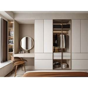 Fabricant chinois de systèmes de placards sur mesure pour chambre à coucher moderne, design de meubles, armoire en bois, dressing - Product Image 1