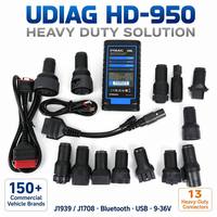 Kit Diagnostico UDIAG HD-950 per Camion Pesanti, 13 Connettori, Compatibile con Oltre 150 Marche di Veicoli Commerciali, Scanner Diesel con Pacchetto di Espansione