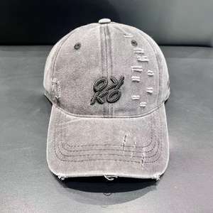 หมวกเบสบอลยีนส์สไตล์อเมริกันย้อนยุคแบบ unisex พร้อมงานปัก 3 มิติ ตัวล็อคแบบหัวเข็มขัดโลหะ ลุคฟอกสีแบบเก่า สำหรับคนหัวใหญ่หน้าเล็ก - Product Image 2