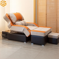 Canapé de massage électrique réglable moderne en métal avec lit intégré pour bain et sauna pour thérapie des pieds