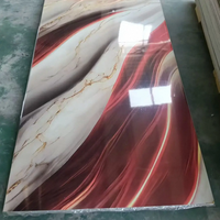 Panneau mural en PVC flexible haute brillance 4*8 pieds, feuille de marbre UV, panneaux muraux UV, feuille à bas prix, panneaux UV imperméables