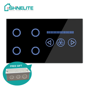 Alta calidad Smart Touch WIFI 4 interruptor de la luz y el interruptor del ventilador para casa inteligente - Product Image 4