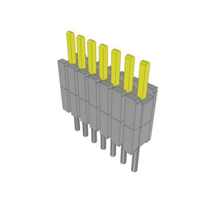 Connettore DWM0751LS200 con distanziatore flessibile 7P, passo 1.27mm, placcato oro, foro passante, supporto per listino materiale (BOM) DWM-07-51-<span class=keywords><strong>L</strong></span>-S-200 - Product Image 1