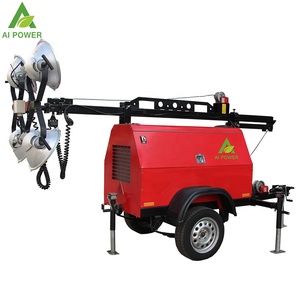 Trung Quốc Nhà Sản Xuất Ánh Sáng Tháp Máy Phát Điện Im Lặng Di Động Dẫn Đèn Di Động Ánh Sáng Tháp Của Nhãn Hiệu Thủy Lực Loại Cao Mast 7M/8M/9M - Product Image 4