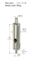 Pince de serrage réglable en cuivre OEM/ODM pour câbles d'avion, accessoires de suspension de câbles métalliques et catégorie éclairage