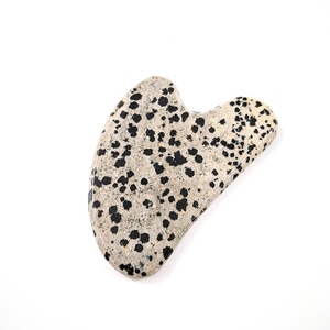 Huiying-productos para el cuidado, piedra de doble cabeza, <span class=keywords><strong>Jaspe</strong></span> Dálmata, corazón gua sha - Product Image 2