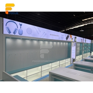 Vitrina de Vidrio Resistente con Cerradura de Seguridad y Estantes Inclinados para Tienda de Teléfonos Móviles, Mostrador de Servicio de Reparaciones - Product Image 2