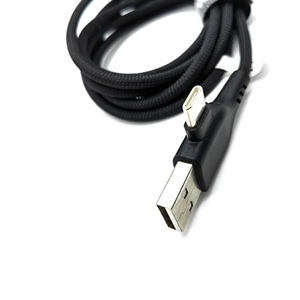 HENG-WELL Nylon 2 trong 2 nhanh sạc cáp biểu tượng tùy chỉnh cho điện thoại di động và truyền dữ liệu cáp dữ liệu - Product Image 3