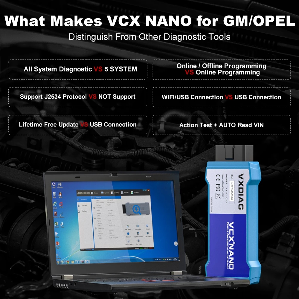 USB Version VXDIAG VCX Nano Für GM Und OPEL Diagnosewerkzeug