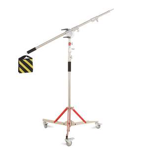 Kit de support d'éclairage en acier inoxydable DB 3.2M avec bras transversal et tige d'extension, accessoires de studio photo pour la photographie de produits avec flash. - Product Image 3