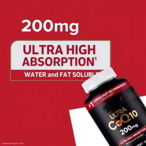 Cápsulas de Coenzima <span class=keywords><strong>Q10</strong></span> de 200 mg para el Apoyo de la Salud del Corazón, Suplemento de Coenzima <span class=keywords><strong>Q10</strong></span> en Cápsulas Blandas, Paquete OEM, Marcas Privadas - Product Image 3