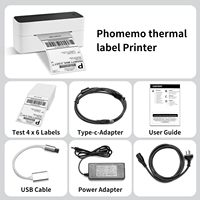 Impresora de Etiquetas de Envío Phomemo PM241BT, Impresora Térmica Inalámbrica de 4x6 para Pequeñas Empresas, 150 mm/s para Shopify UPS