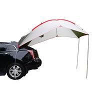 Tenda posteriore impermeabile per auto esterno riparo da campeggio tenda per auto all'aperto rimorchio tenda tetto per spiaggia grigio