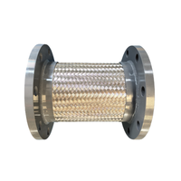 Tuyau métallique tressé en acier inoxydable haute pression, raccord métallique flexible robuste.