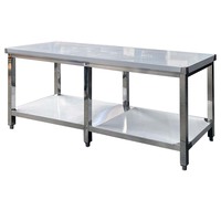 Table de travail de cuisine en acier inoxydable MST Commercial 201/304, finition polie, garantie 1 an, capacité de charge de 1000 kg/m pour la cuisine