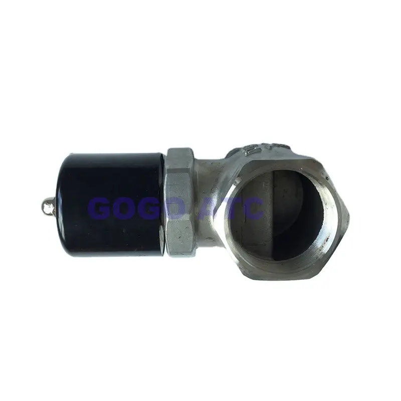 High quality High temperature 180C 2 way water steam solenoid valve for hot water 1 inch Orifice 22mm US-25 PTFE normal close SS304 valve