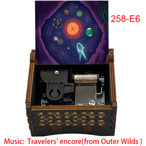 Boîte à <span class=keywords><strong>musique</strong></span> en bois Game Outer Wilds, 18 notes, mouvement musical à remonter 'Travelers' Encore', cadeau spécial et mignon <span class=keywords><strong>pour</strong></span> <span class=keywords><strong>l</strong></span>'<span class=keywords><strong>anniversaire</strong></span> des amis - Product Image 4