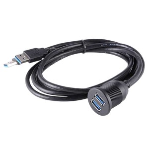 <span class=keywords><strong>Cavo</strong></span> <span class=keywords><strong>USB</strong></span> 3.0 a doppia porta <span class=keywords><strong>maschio</strong></span>-<span class=keywords><strong>femmina</strong></span> in rame impermeabile per estensione del pannello cruscotto auto, nave, moto, trasferimento dati - Product Image 5