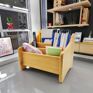 Tre Bằng Gỗ Thân Thiện Với Môi Hiện Đại Chủ Bút Cho Văn Phòng Trường Nhà Bếp Bàn Bút Chì Văn Phòng Phẩm Lưu Trữ Đứng & Ngăn Kéo Tổ Chức - Product Image 5