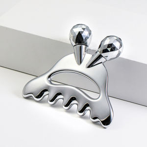 Kinwong Hochwertiger Jade Gua Sha Gesichtsroller-Massagegerät mit Kamm & Augenwerkzeug - Gesichtslifting & Faltenentferner für den Heimgebrauch - Product Image 1