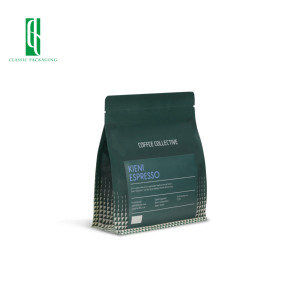 Bao bì cà phê thân thiện môi trường in ấn tùy chỉnh, hộp đáy vuông tái chế, túi đựng cà phê 200g 500g 1kg, túi cà phê ziplock 5lb - Product Image 5