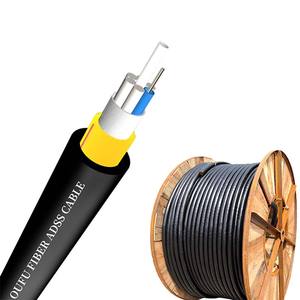 Cable de <span class=keywords><strong>Fibra</strong></span> Óptica para Exteriores FTTH de 1, 2, 4, 6, <span class=keywords><strong>12</strong></span>, 24, 48, 72, 96, 144 Núcleos, Cable de <span class=keywords><strong>Fibra</strong></span> Óptica <span class=keywords><strong>ADSS</strong></span> G657A1 G652D G657A2 - Product Image 1