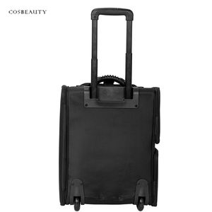 Büyük seyahat makyaj arabası saklama kutusu haddeleme kozmetik kutusu çoklu bölmeler ile - Product Image 5