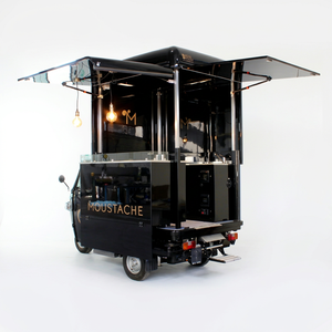 Vintage 3 <b>Wheel</b> Motorized Steel Body 4.8m Rust Resistant Towable Food Trailer Outdoor Use - Product Image 1