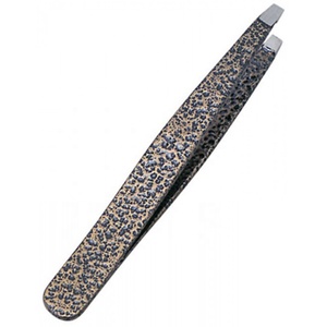 Pinzas para Cejas de Acero Inoxidable Raayin Impex de Color Negro Perfecto, Punta Inclinada, Agarre Perfecto, Pinzas para Pestañas, Logotipo Personalizado, Venta al por Mayor - Product Image 1