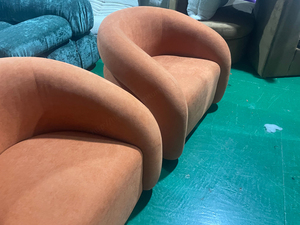 Disen เก้าอี้โซฟาทำจากฟองน้ำสำหรับพักผ่อน, ดีไซน์แบบอิตาลีเก้าอี้มีที่วางแขนผ้ากำมะหยี่เรียบง่ายเก้าอี้ผ้ากำมะหยี่ - Product Image 6