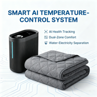 Système de contrôle de température intelligent AI moderne pour matelas à circulation d'eau, refroidissement et chauffage avec rapport IA pour favoriser le sommeil