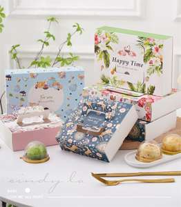 علبة هدايا فاخرة على شكل غزال, علبة هدايا فاخرة للصفار المخبوزات ، 6 قطع ، على شكل غزال ، للحلوى وندفة الثلج ، مع فواصل - Product Image 6