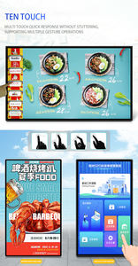 BEMS 室内立式桌面液晶平面显示屏菜单板 24/7 运行 350 尼特 Android 23.8 英寸液晶电容式触摸显示屏 - Product Image 4