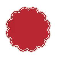 Napperons de table décoratifs en lin pour les fêtes de Noël, écologiques, lavables, réutilisables, bordure blanche, taille personnalisée, plusieurs couleurs, pour les fêtes