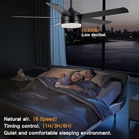 Lustre de luxe encastré ventilateur de plafond intelligent moderne cuisine E27 ampoule 5 lames ventilateur de prise ventilateur de plafond moderne avec lumière