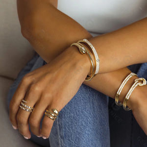 Gemnel Elegant 925 Sterling <b>Silver</b> Tiny Knot <b>Ring</b> for Women Minimalist Infinity Band Jewelry <b>Set</b> Gift - Product Image 6