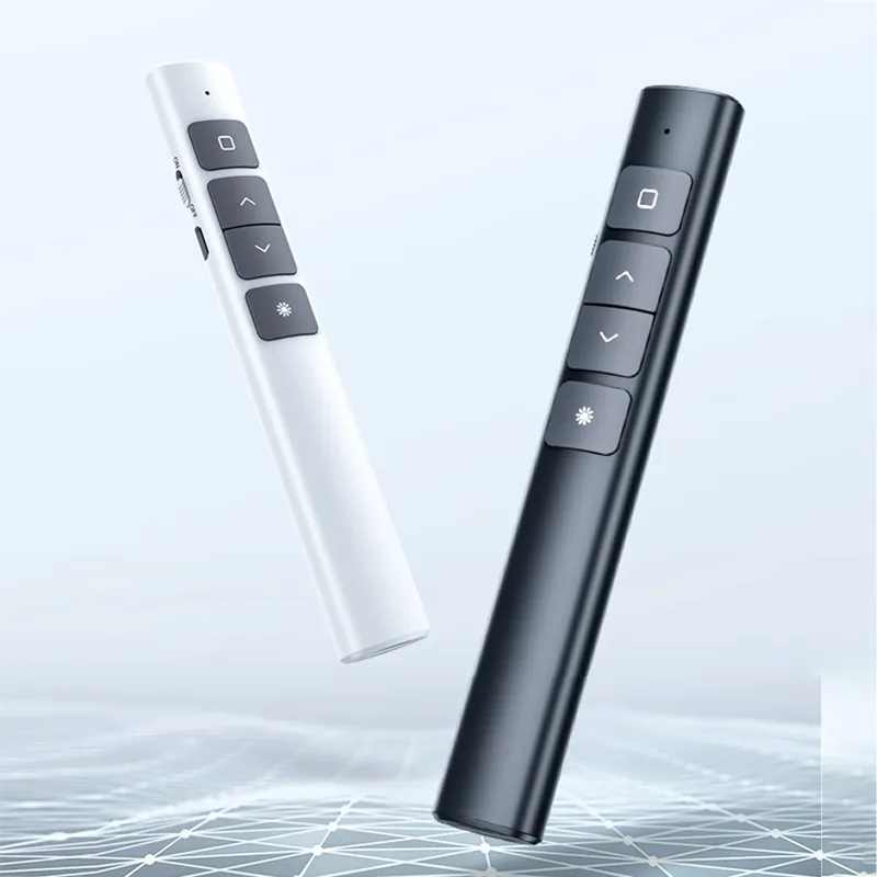 Wireless 2.4GHz presentation clicker strong Red light pointer pen rechargeable for powerpoint