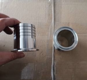 Connecteur de tuyau à trois pinces sanitaires <span class=keywords><strong>Raccord</strong></span> de <span class=keywords><strong>raccord</strong></span> de tuyau de <span class=keywords><strong>sertissage</strong></span> hydraulique en acier inoxydable - Product Image 5