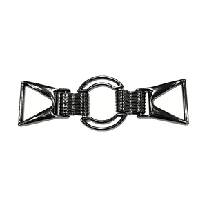 Hebilla de Metal Tejida con Acabado Gunmetal Ecológico de Aleación de Hierro y Zinc, Directo de Fábrica, para Mocasines de Hombre - Product Image 1