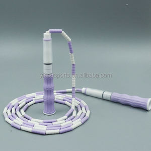 Corde à sauter en bambou pour enfants MAICCA, perles douces en forme de <span class=keywords><strong>gourde</strong></span>, cent sections, spéciale pour les élèves, réglable, bicolore, haute qualité, durable - Product Image 4