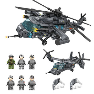 Assemblage de briques d'avion de l'armée de l'air Offre Spéciale créateur technique hélicoptère <span class=keywords><strong>militaire</strong></span> blocs de construction jouet éducatif pour les enfants - Product Image 6