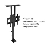 Nuevo elevador de TV motorizado automático eléctrico Soporte de TV motorizado apto para elevador de TV de 32-70 pulgadas con Control remoto Altura ajustable