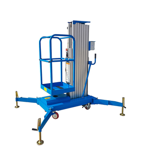 Plateforme élévatrice mobile hydraulique électrique à mât unique en alliage d'aluminium 4m 6m 8m 10m 12m - Product Image 2