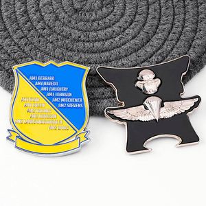 Fabricant de pièces de monnaie en gros, pièces commémoratives personnalisées en métal plaqué 3D, double face, en relief, dorées, pièces de défi - Product Image 2